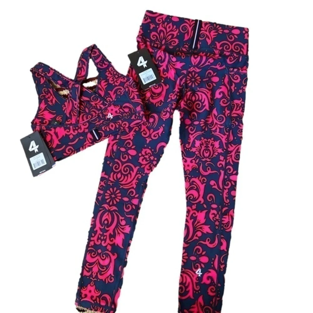 Nwt Fourlaps Sports Bra & Plyo Leggings - Picture 2 of 10